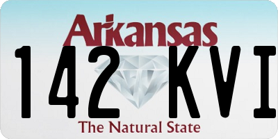 AR license plate 142KVI