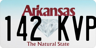 AR license plate 142KVP