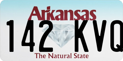 AR license plate 142KVQ