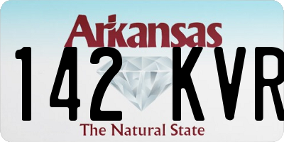AR license plate 142KVR