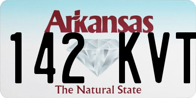 AR license plate 142KVT