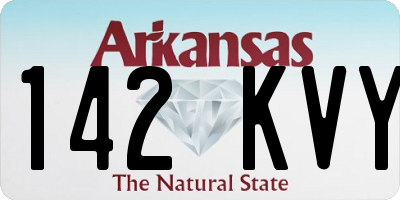 AR license plate 142KVY