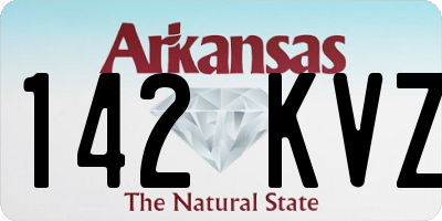 AR license plate 142KVZ