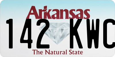 AR license plate 142KWC