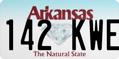 AR license plate 142KWE