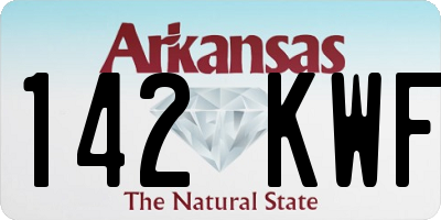 AR license plate 142KWF