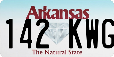 AR license plate 142KWG