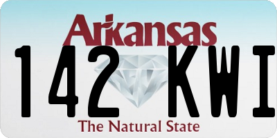AR license plate 142KWI