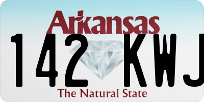 AR license plate 142KWJ