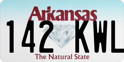 AR license plate 142KWL