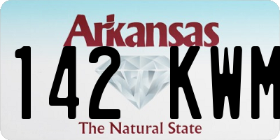 AR license plate 142KWM