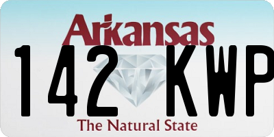AR license plate 142KWP