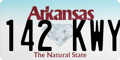 AR license plate 142KWY