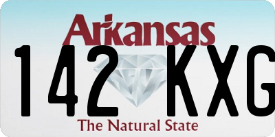 AR license plate 142KXG