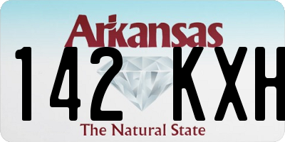 AR license plate 142KXH