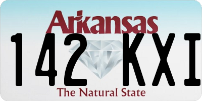 AR license plate 142KXI
