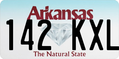 AR license plate 142KXL