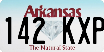 AR license plate 142KXP
