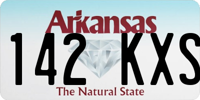 AR license plate 142KXS