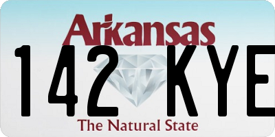 AR license plate 142KYE
