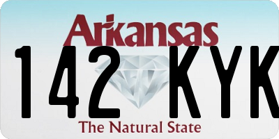AR license plate 142KYK