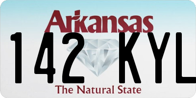 AR license plate 142KYL