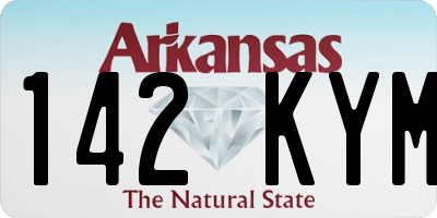 AR license plate 142KYM