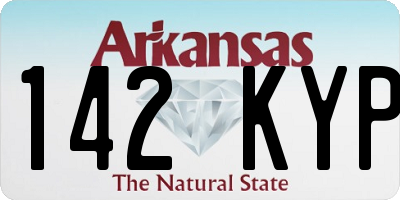 AR license plate 142KYP