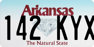 AR license plate 142KYX