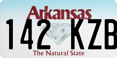 AR license plate 142KZB