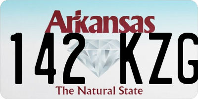 AR license plate 142KZG