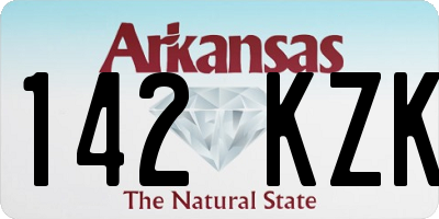 AR license plate 142KZK