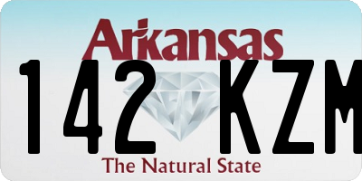 AR license plate 142KZM