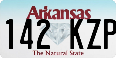 AR license plate 142KZP