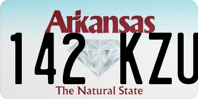 AR license plate 142KZU