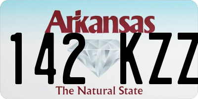 AR license plate 142KZZ