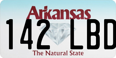 AR license plate 142LBD