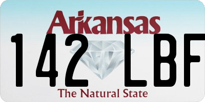 AR license plate 142LBF