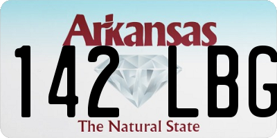 AR license plate 142LBG