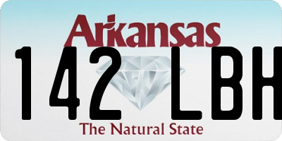 AR license plate 142LBH
