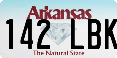 AR license plate 142LBK