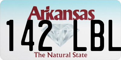 AR license plate 142LBL