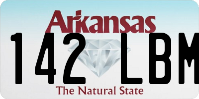 AR license plate 142LBM