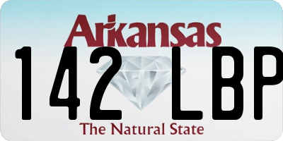 AR license plate 142LBP