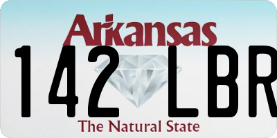 AR license plate 142LBR