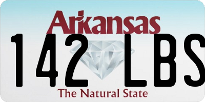 AR license plate 142LBS