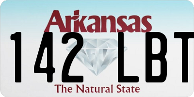 AR license plate 142LBT