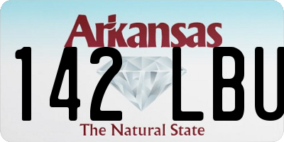 AR license plate 142LBU