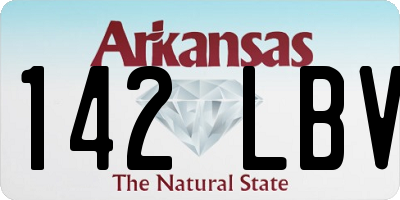 AR license plate 142LBV