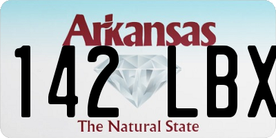 AR license plate 142LBX